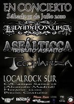 Cartel del concierto gratuito de Asfalticca en Alcorcón