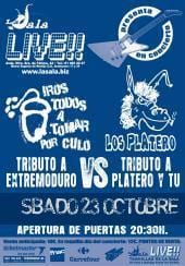 Cartel del concierto tributo a Extremoduro y Platero y Tu