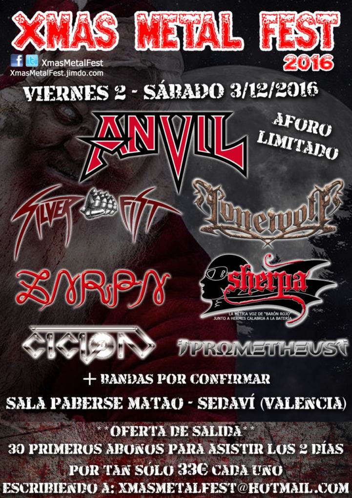 Xmas Metal Fest 2016 CANCELADO
