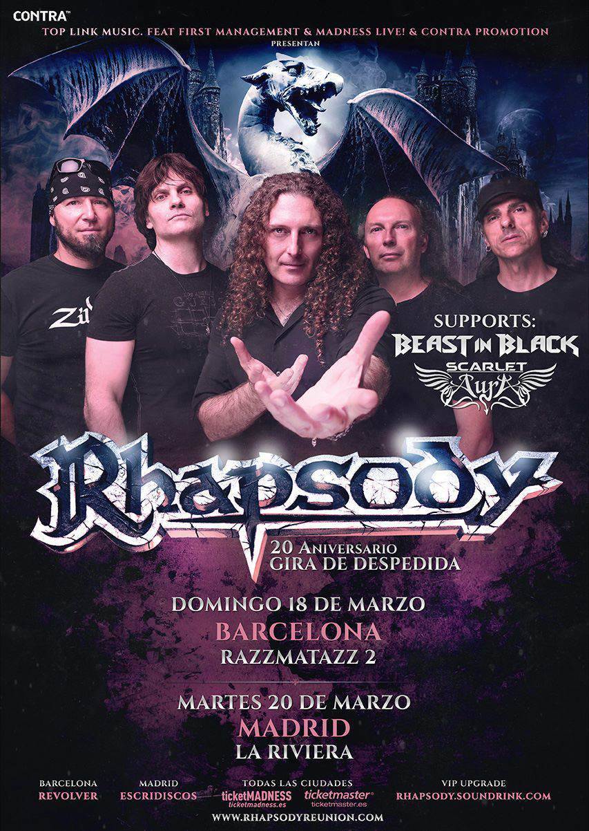 Rhapsody + Beast In Black + Scarlet Aura