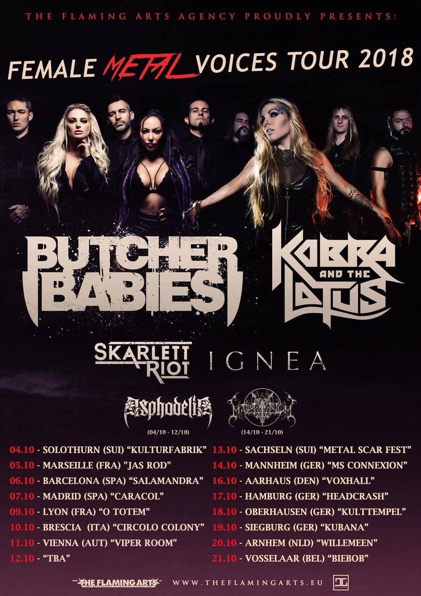Butcher Babies, de gira en Octubre junto a Kobra And The Lotus