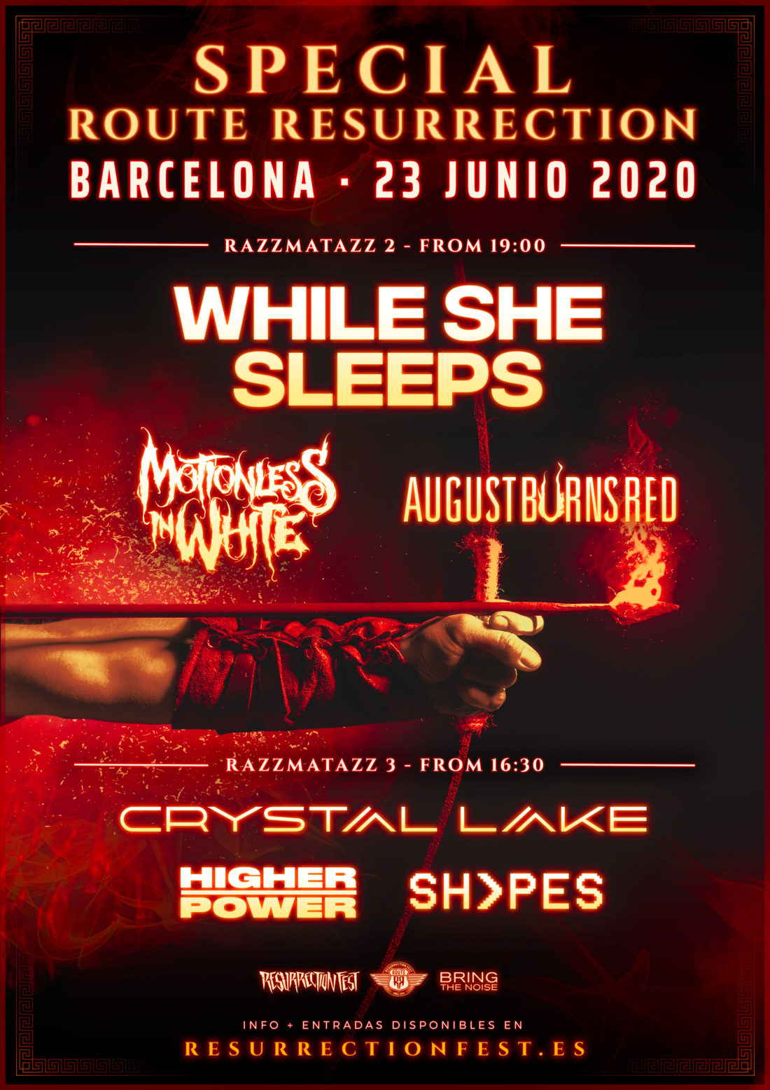 While She Sleeps + Motionless In White + August Burns Red + Crystal Lake (CANCELADO)