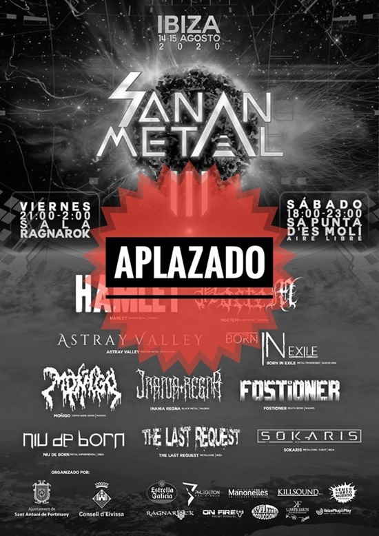 Sanan Metal Fest 2020 (APLAZADO SIN FECHA)