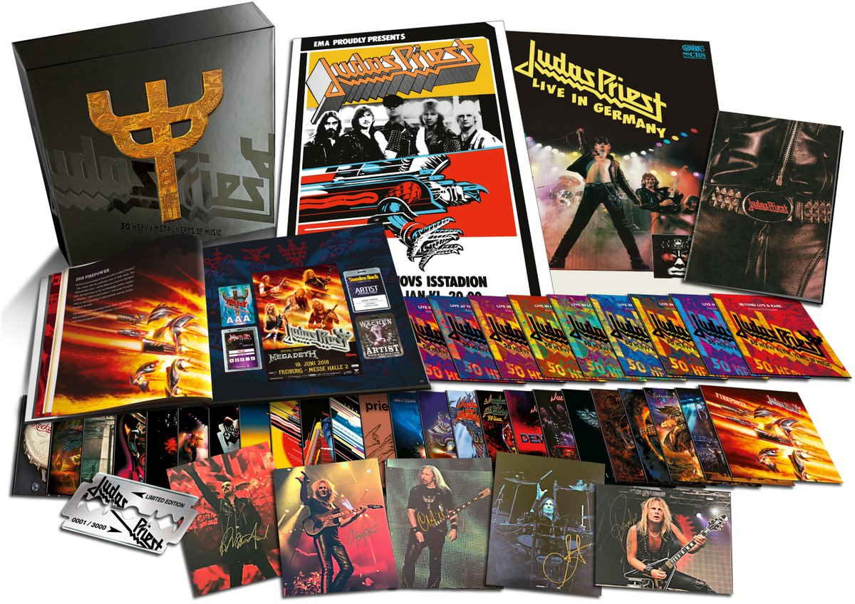 Judas Priest, celebran su 50 aniversario con una enorme caja recopilatoria