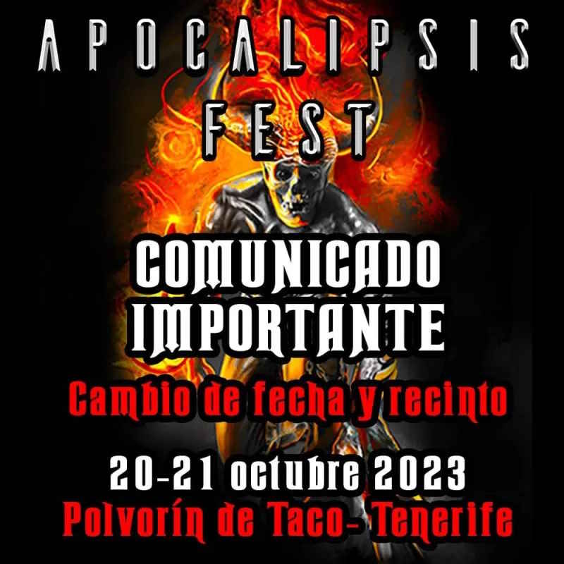 Apocalipsis Fest 2023 (CAMBIO DE RECINTO Y FECHAS)