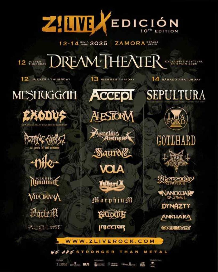 Z! Live Rock Fest 2025, cartel por días – MetalBizarre.com
