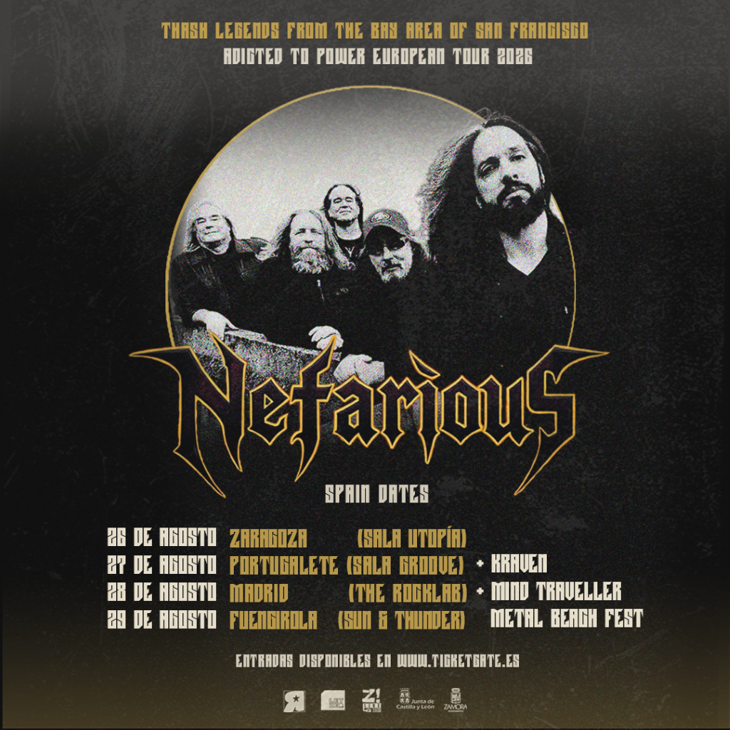 Nefarious, anuncia tres conciertos en España antes de Sun & Thunder